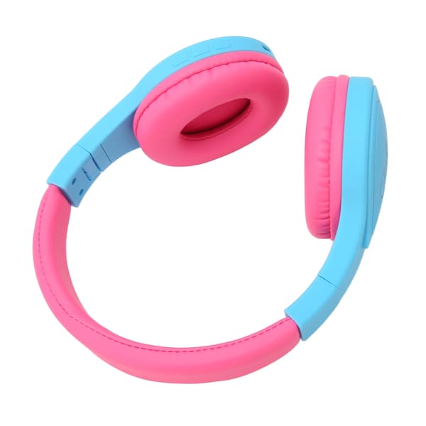 Bluetooth Junior Hovedtelefoner Stereo Støjisolerende RGB LED Foldbare Børne Trådløse Headset med Mikrofon Blå