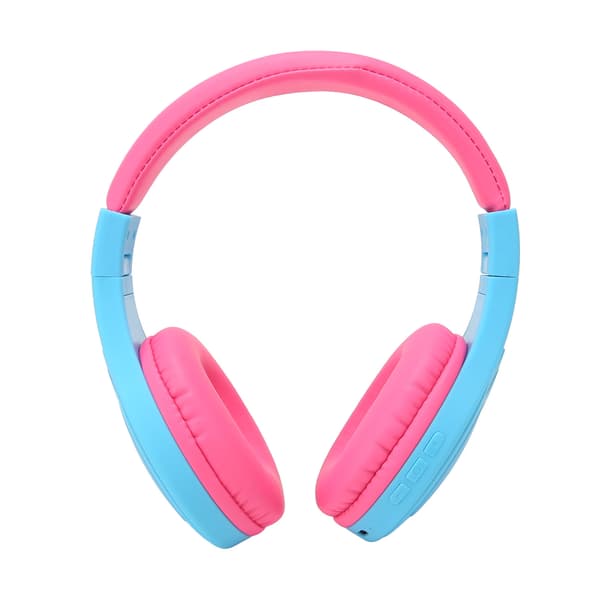 Bluetooth Junior Hovedtelefoner Stereo Støjisolerende RGB LED Foldbare Børne Trådløse Headset med Mikrofon Blå