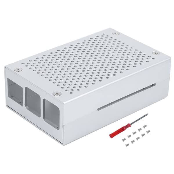 Kølepladekabinet i aluminiumslegering med støvtæt dæksel til Raspberry Pi 3 B+