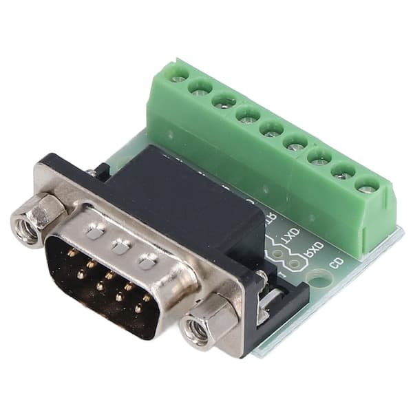 DB9 Han til Skrueterminal 9P Adapterkort til RS232 RS485 Seriel Forbindelse