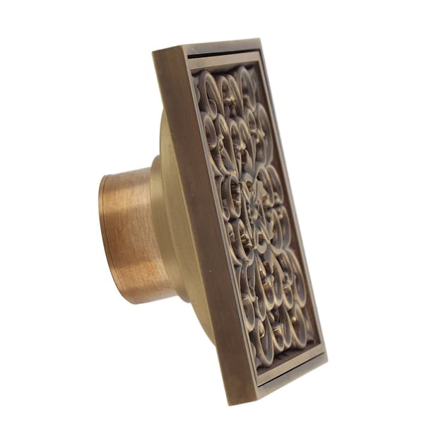 Antik Mässing 10cm Duschgolvbrunn, Badrum Avloppsfiltergaller (#1)