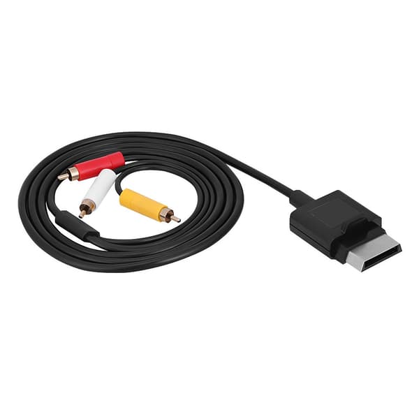 1,8M ABS Komposit A/V Ledningskabel til Xbox 360 Slim Spilsystem, 1-pak