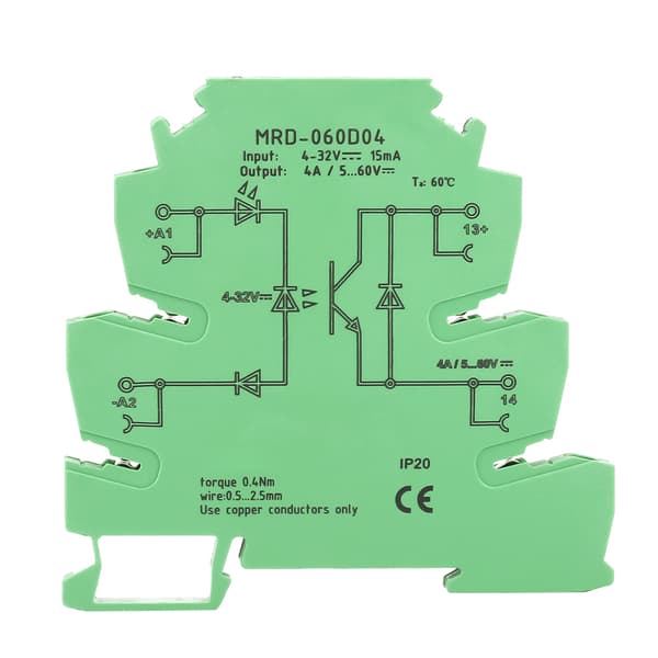MRD-060D4 Ultra-slank solid state relæmodul, DC-kontrol, effektforstærkerkort