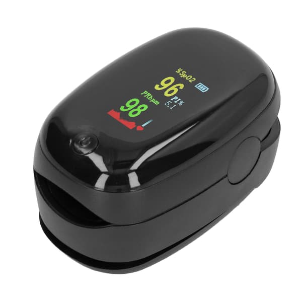 Fingertipspuls-oximeter SpO2-måler Blodiltmætningsmonitor med snor