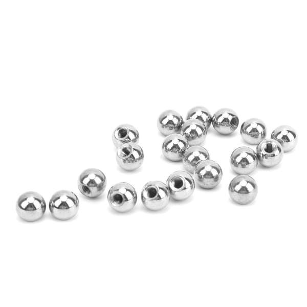 20 STK M4 Kugleled i rustfrit stål til boring og trimning af perler til 3D-printer magnetiske monteringer