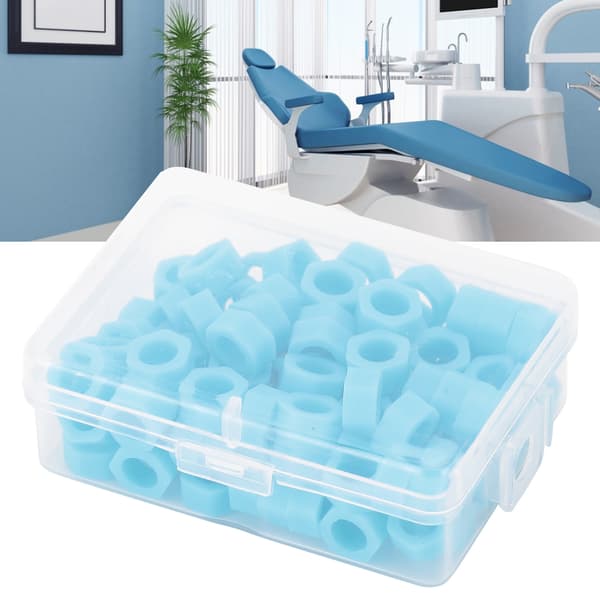 100 stk. Dental Code Ring Silikone Instrument Code Cirkel Autoklaverbar Tandlægemateriale