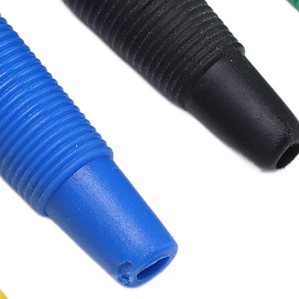 10-pak 4 mm 7-bens bananstik, 1000V 32A stabelbart hanstik, blød kappe, lydkabel