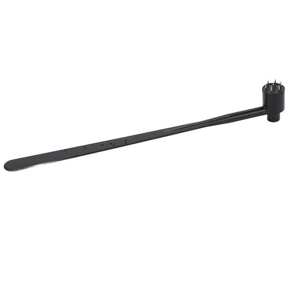 5 stk. enkeltsidet dermal punch, blommeblomstspids, sort ABS-greb, stål, industriel brug