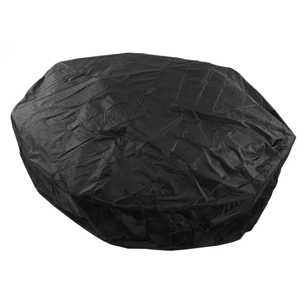 Vattentätt dammskydd för runt bubbelbadkar - 210x30cm Silver Polyester Taft