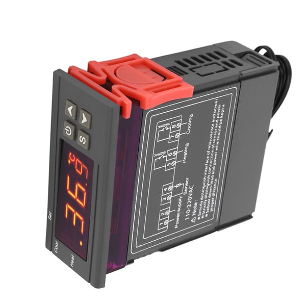 STC 1000 Digital Termostat Controller, 110-220V AC Temp Modul til Fermenter, Køleskab, Brygning