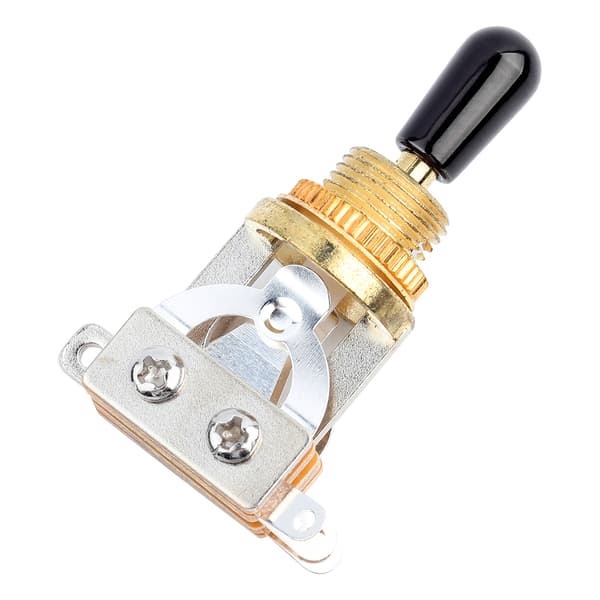1 st metall 3-vägs pickup-väljare för LP elgitarr, guld, 5x2cm, reservdel