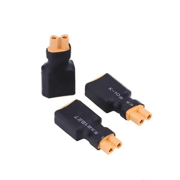 5 stk/sæt RC Quadcopter Batterikonverteringsstikadapter (XT30 Hun til XT60 Han)