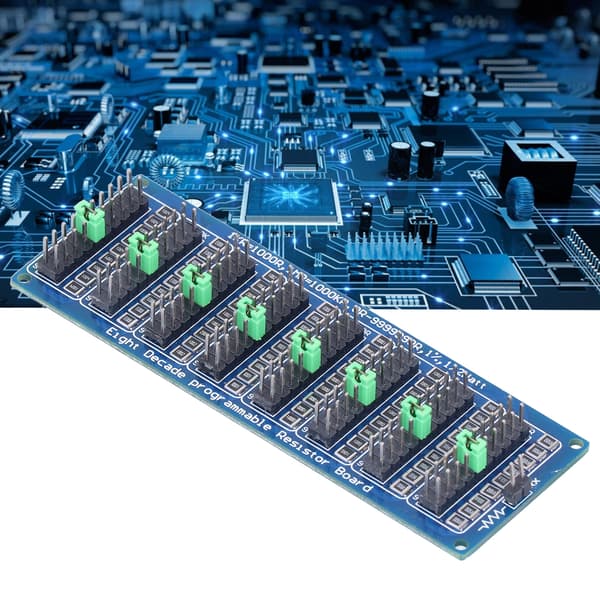 Programmerbar motståndsbräda 0.1Ω-9.999999MΩ 8-kanals skruvplint Precision Elektronisk Modul