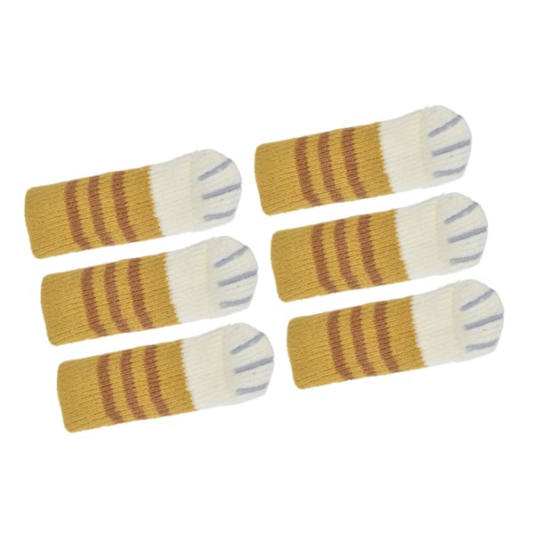 20 st högelastiska stickade stolsbensskydd, ljudreducerande, enkel glidrörelse