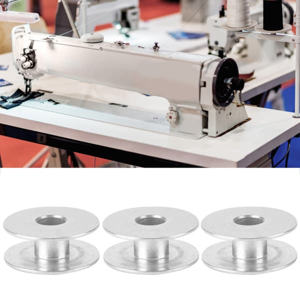 100 stk. aluminiumsspoler tomme spoler til flade symaskindele