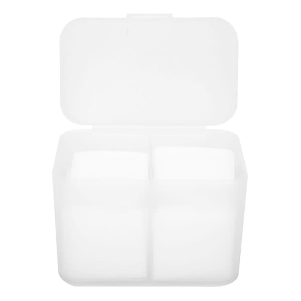 2 Gitre Neglekunst Opbevaringsboks Neglelakfjerner Pad Organizer Holder Beholder Gennemsigtig