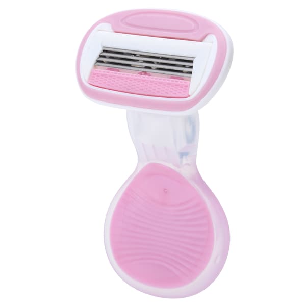 Manuel kropshårfjerner til kvinder, bærbar ansigts- og benhårfjerner, epilator, pink