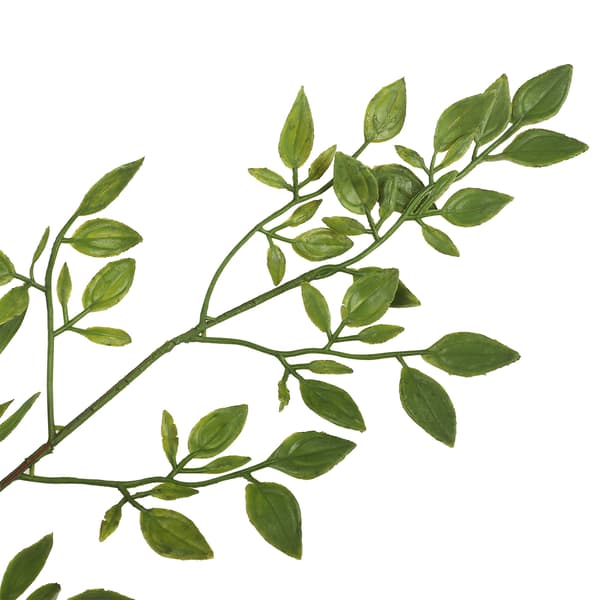 Konstgjord grön Nandina simulerad växtgren heminredning