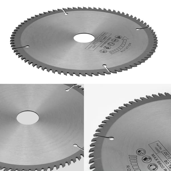 210 mm 80T 30 mm klinge til rundsav, 3 O-ringsforseglinger