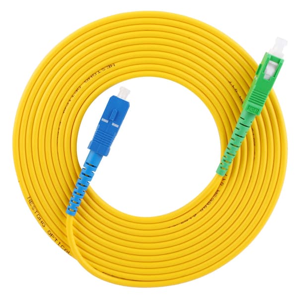 2-pack fiberoptisk kabel 5m SC/APC-UPC Singelmod patchkabel