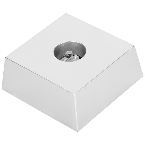 7 farverige LED-lysbase displaystander krystallampeholder lille trapezformet lysbase