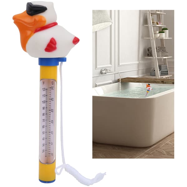Flydende dyrepooltermometer til badevandstemperaturmåler med snor