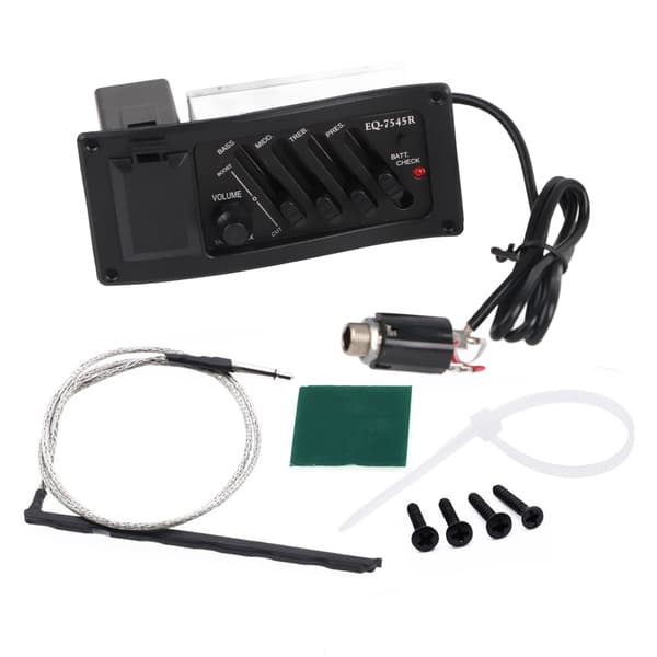 Trä akustisk gitarr pickup EQ 7545R med bas mellan diskant förstärkare