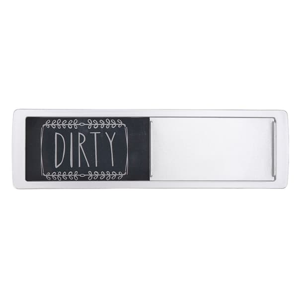 Diskmaskin Ren Smutsig Magnet Skylt Självhäftande Tejp - Silver