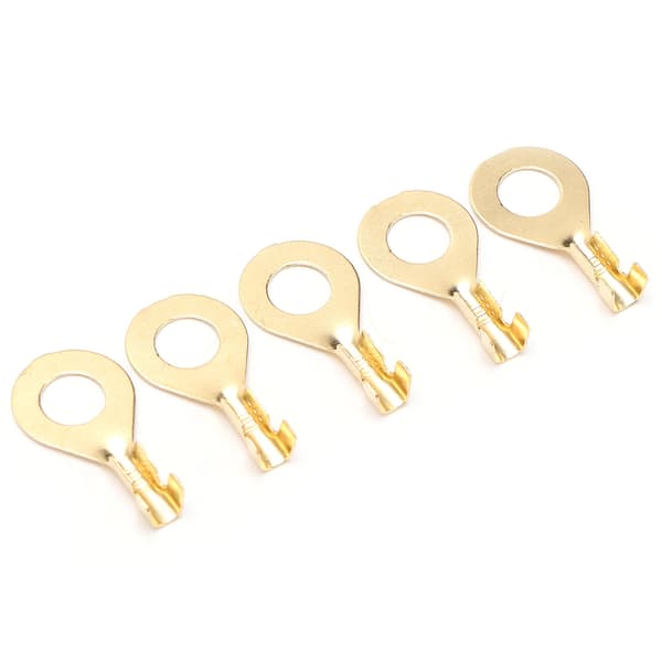 100 stk. M6 6,2 mm ringterminaler koldpressede kobberledningsforbindere til batterikabelender