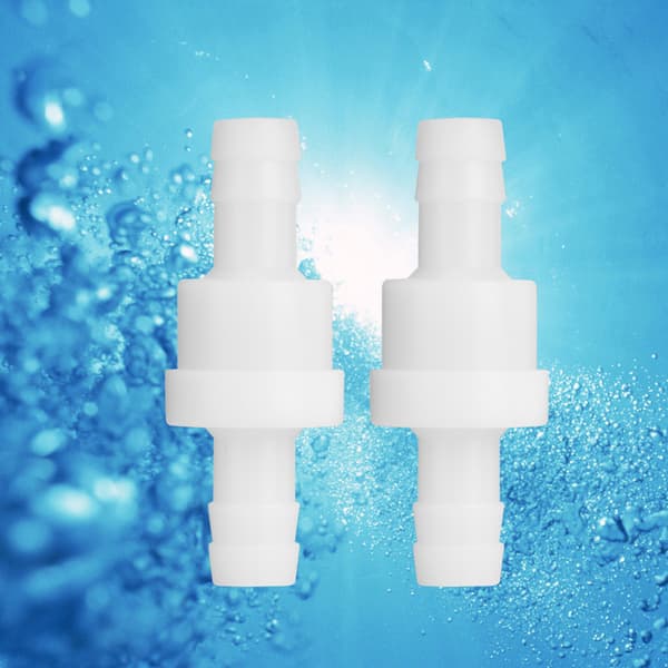 2 st 10 mm plastbackventil för gasvätska
