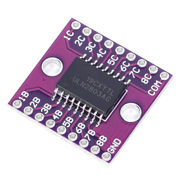 2 stk. ULN2803A Darlington Driver Board 50V Lilla Industriel Relæmodul