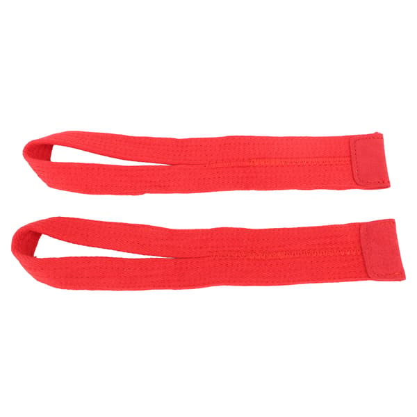 Röda handledsstöd i polyester, halkfria, 1 par för tyngdlyftning och styrketräning
