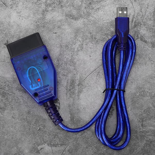 Bildiagnostisk testkabel för KKL USB-skannerkabel passar för Fiat