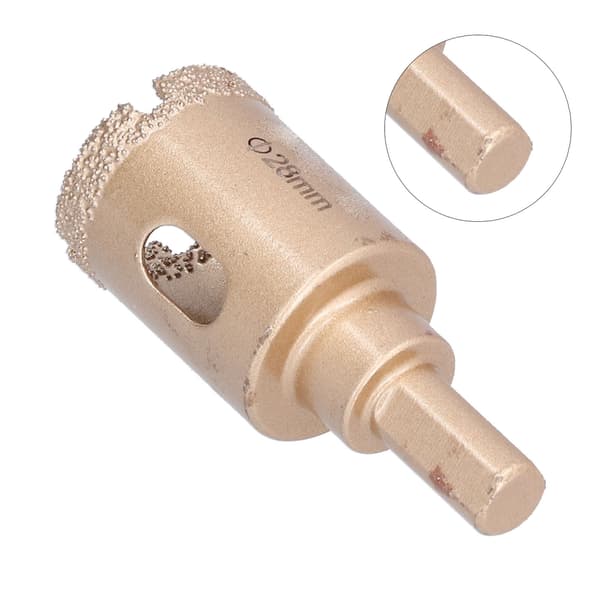 28 mm loddet diamantkerneborehulsav til glas, keramik, marmor, sten