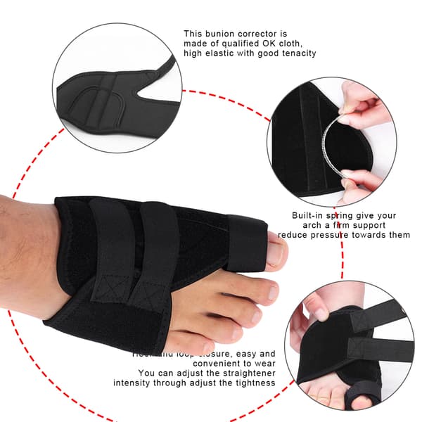 1 st ortopedisk tåbunionrätare skydd Valgus Corrector Tape (höger)