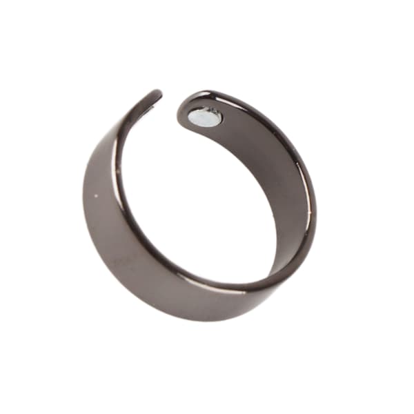 Åben magnetisk ring appetitkontrol træthedslindring sikker simpel magnet kobberring til mænd sort