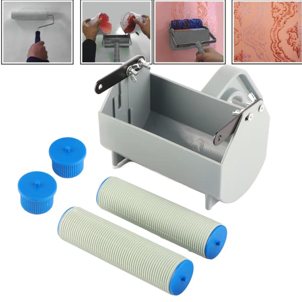 DIY Enfärgad Väggmålningsverktyg för 5-tums Rollerborste Heminredningskit