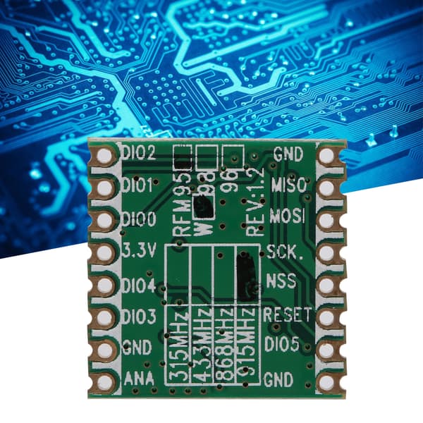 RFM96W 433MHz LoRa trådløs transceivermodul 20dBm SX1276 RF-kort