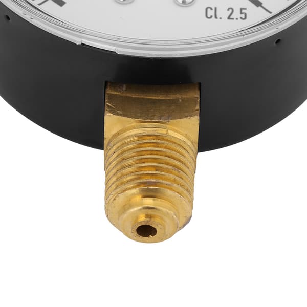 1/4\" NPT Hydraulisk Lufttrycksmätare 0-6 bar, Sidomonterad Manometer
