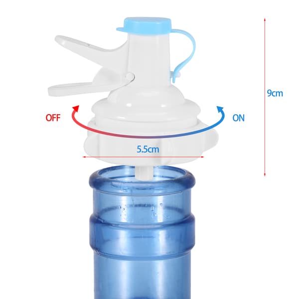5-Gallons Manuell Vattenflaskpump med Kran, Dammtät Kapsyl för Dricksvatten