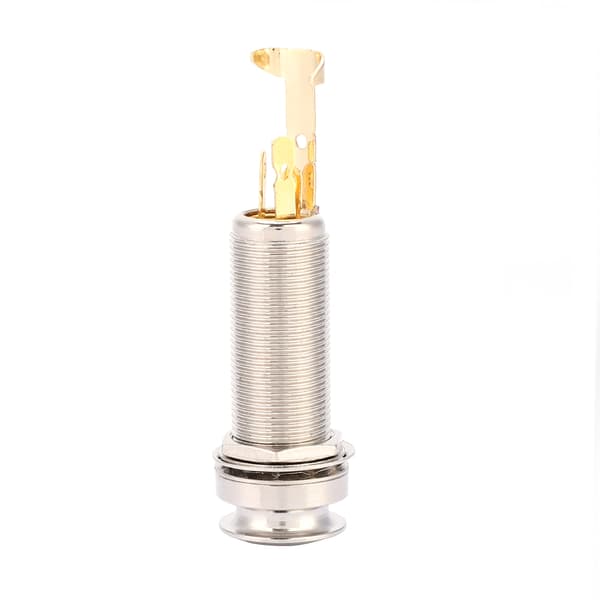 Silver Gold Koppar Stereo Endpin Jack Utgång för Elgitarr Ukulele Pickup