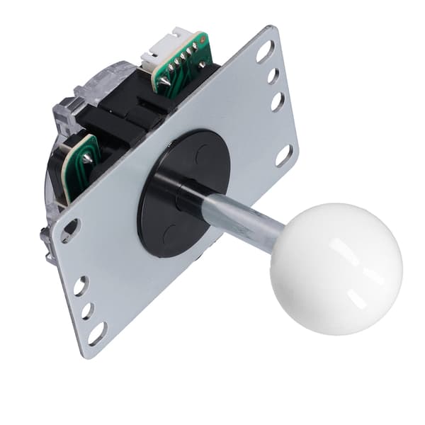 10-knaps arkade-joystick-sæt Nul forsinkelse-encoder DIY-dele til MAME, blandet farve (hvid)