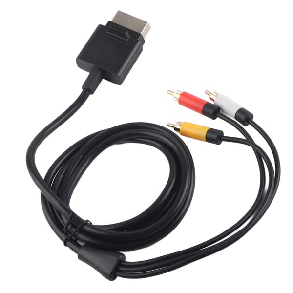 1,8M ABS Komposit A/V Ledningskabel til Xbox 360 Slim Spilsystem, 1-pak