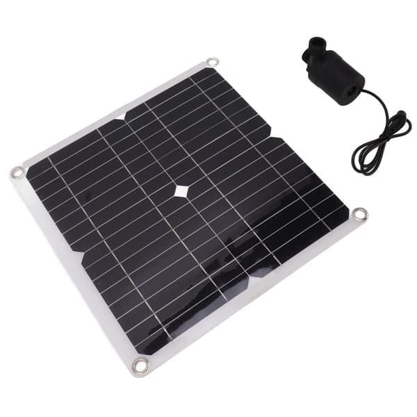 50W Solcellspumpsats 22W Fontänpump med Batterilåda Timer DC12V