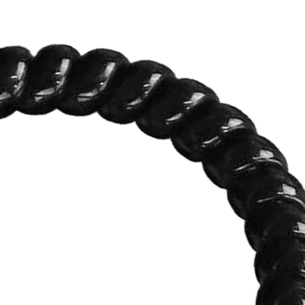 Svarta spiralhårband, högelastiska hårelastiker, hårband som inte drar, trasselfria hårband