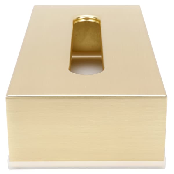 304 Rustfrit Stål Guld Rektangulær Servietholder, Innovativ Papirkasse Serviette Organizer