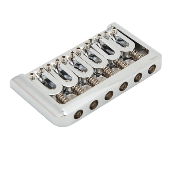 76 mm fast hardtail gitarrstall U-formad strängdistans rullsadelblock för elgitarr silver