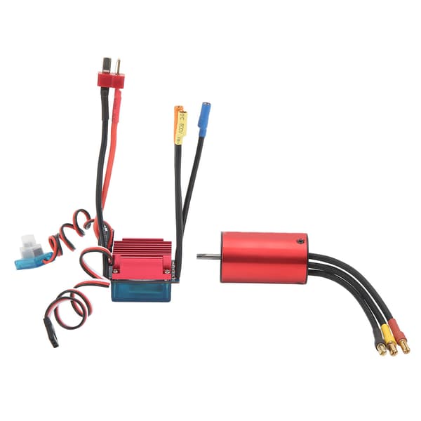 Vandtæt 2800KV BLDC Motor & 35A ESC Sæt CNC Aluminiumslegering til RC Lastbiler Både