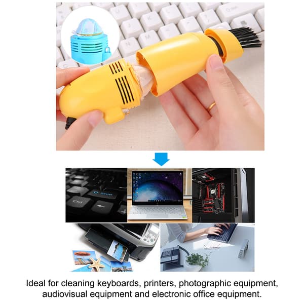 Mini USB Computer Tastatur Støvsuger PC Laptop Børste Støvrensningssæt