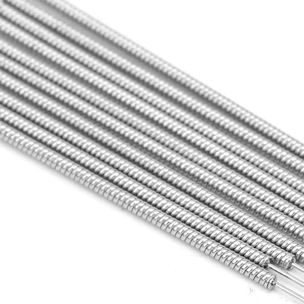 3D-printerdyse-rensesæt, sølvfarvet rustfrit stål, 0,2-0,4 mm 5-delt sæt